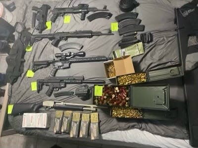 An arsenal of guns, rifles, a shotgun, body armor and ammunition allegedly belonging to an El Paso-area human smuggling cell linked to a Juárez drug cartel was seized last month during a Texas Department of Public Safety Operation Lone Star investigation.