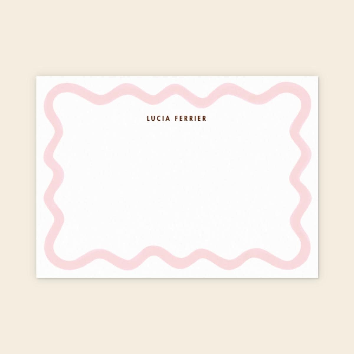 Scallop Trim Notecard Set (Papier / Papier)