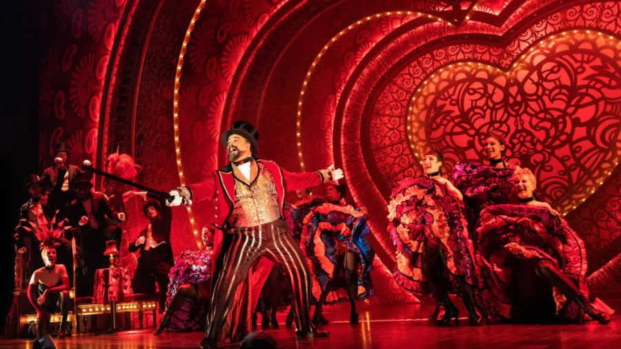 Austin Durant and the cast of the North American Tour of “Moulin Rouge! The Musical.” (Courtesy Photo/Matthew Murphy for MurphyMade)