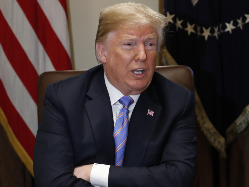 Tonbandaufnahmen sollen beweisen, dass Donald Trump mit seinem Ex-Anwalt über Schweigegeld gesprochen hat. (Bild-Copyright: Pablo Martinez Monsivais/AP Photo)