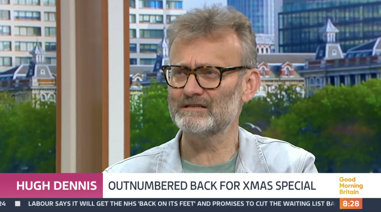 Outnumbered's Hugh Dennis talks about the Xmas special. (ITV screengrab)