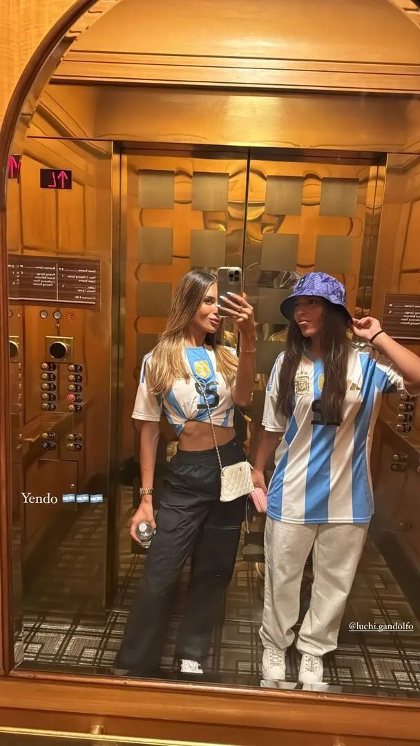 Agustina Gandolfo minutos antes de que comience el partido de Argentina ante Canadá (Foto: Instagram/@agus.gandolfo)