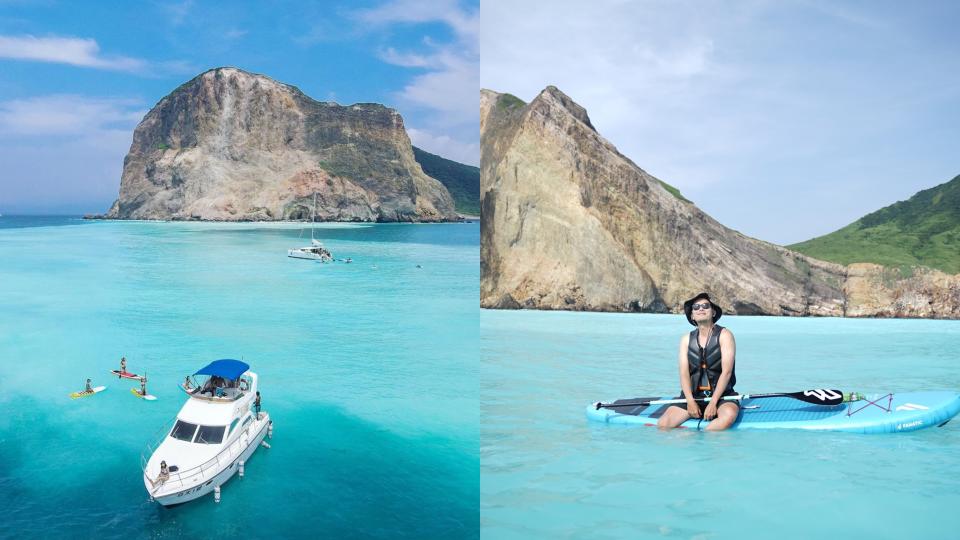 龜山島變身馬爾地夫？溫泉與海水交會的牛奶海也太仙