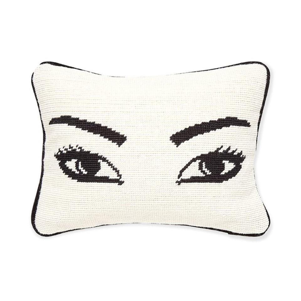 <p><a href="https://go.redirectingat.com?id=74968X1596630&url=https%3A%2F%2Fjonathanadler.com%2Fproducts%2Feyes-needlepoint-throw-pillow%3Fvariant_id%3D31498376577058&sref=https%3A%2F%2Fwww.elle.com%2Ffashion%2Fshopping%2Fg45126594%2Fbest-throw-pillows%2F" rel="nofollow noopener" target="_blank" data-ylk="slk:Shop Now;elm:context_link;itc:0;sec:content-canvas" class="link ">Shop Now</a></p><p>Eyes Needlepoint Throw Pillow</p><p>jonathanadler.com</p><p>$115.00</p>