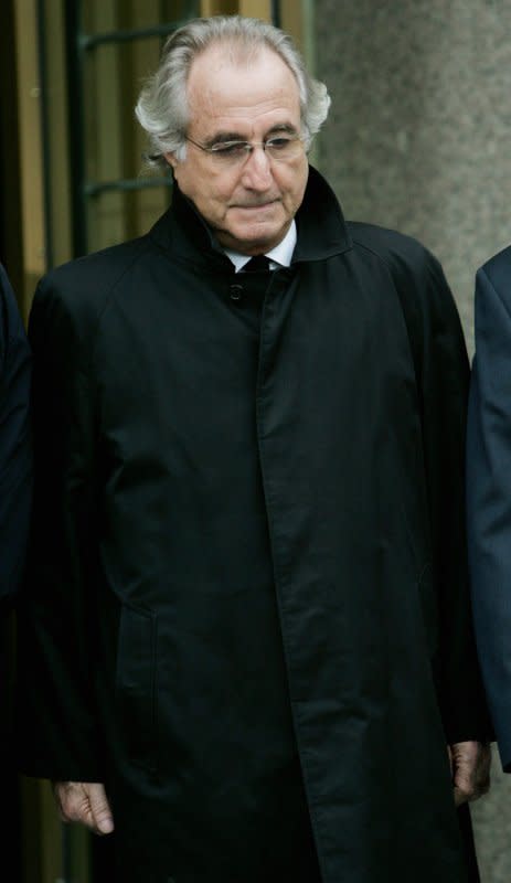 On December 11, 2008, Bernard Madoff, an investment manager, was arrested and charged with defrauding clients of up to $50 billion in what may have been the largest swindle in Wall Street history. File Photo by Monika Graff/UPI