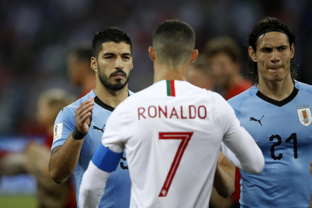 Tears for Suarez! Uruguay fall at group stages after Portugal fail