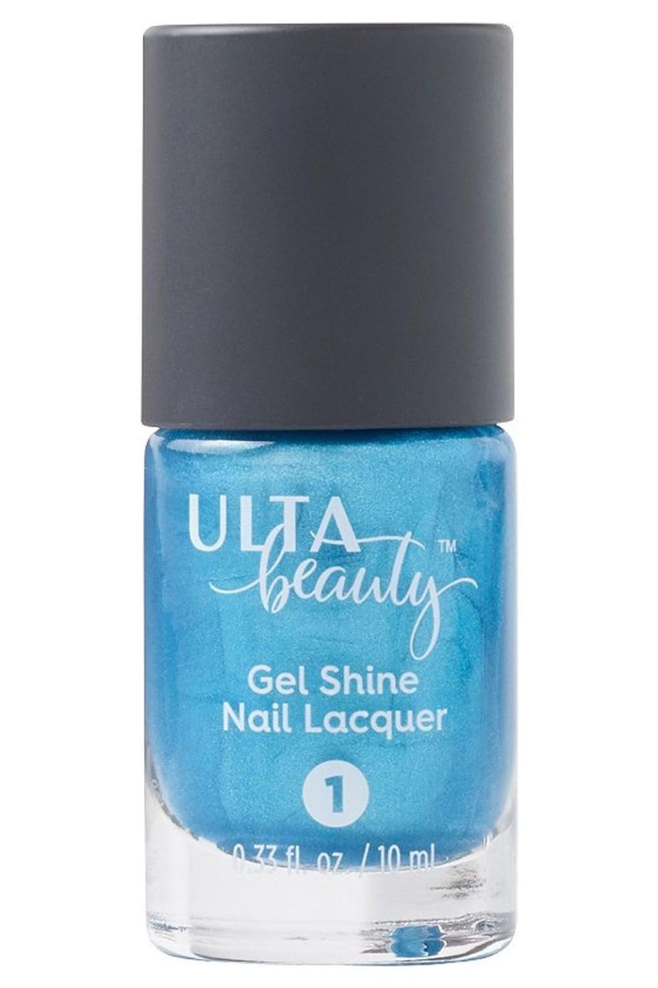 4) Ulta Gel Shine Nail Lacquer in Island Blue