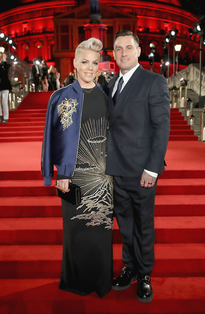 <p>The “Beautiful Trauma” singer and her dashing husband looked like royalty on Monday night, as they posed at the Fashion Awards 2017 at London’s Royal Albert Hall. (Photo: Mike Marsland/BFC/Getty Images) </p>