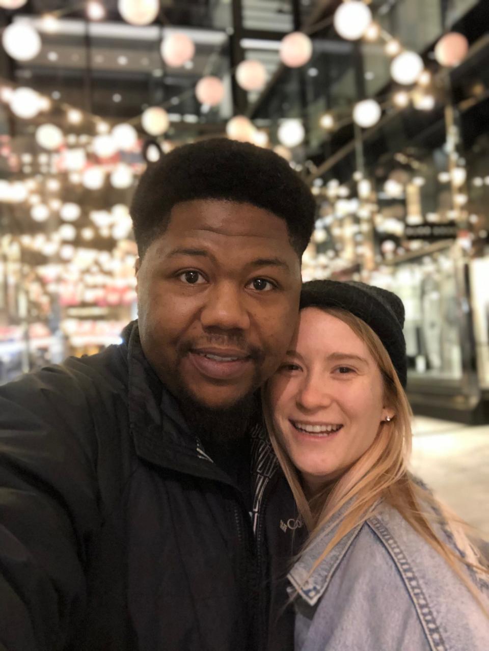 Kasean Kitson, 32, and his wife Maddie Kitson