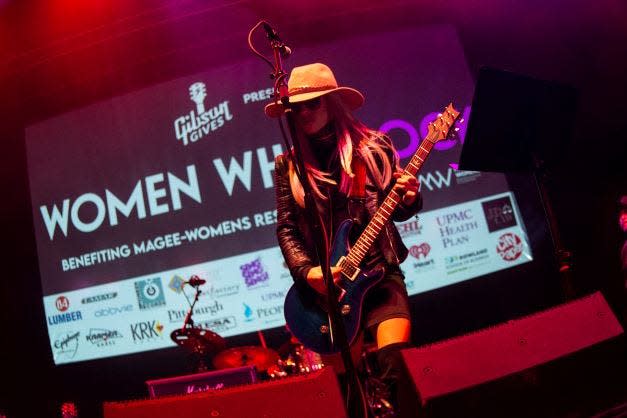 Shown at Women Who Rock at Stage AE in 2021, guitar wizard Orianthi will headline Jergel's Rhythm Grille.