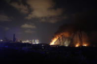 Le foto di Beirut devastata dalle deflagrazioni che hanno causato la morte di centinaia di persone (AP Photo/Hussein Malla)