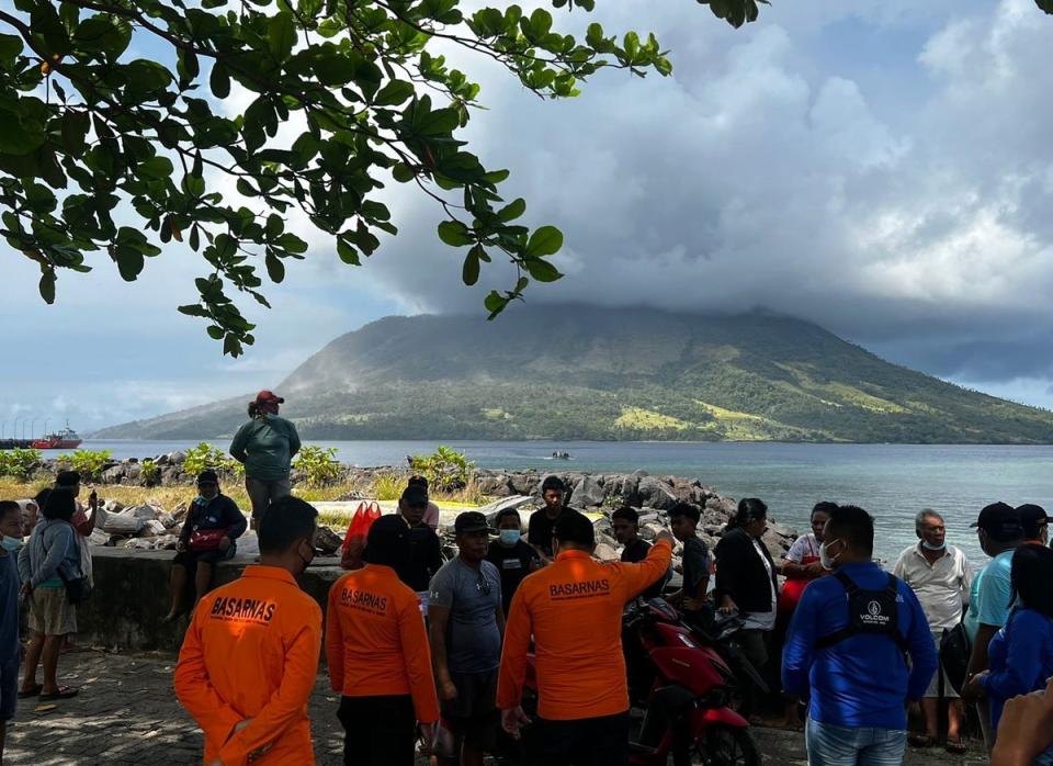 Mount Ruang Volcano erupts in North Sulawesi, Indonesia (EPA)