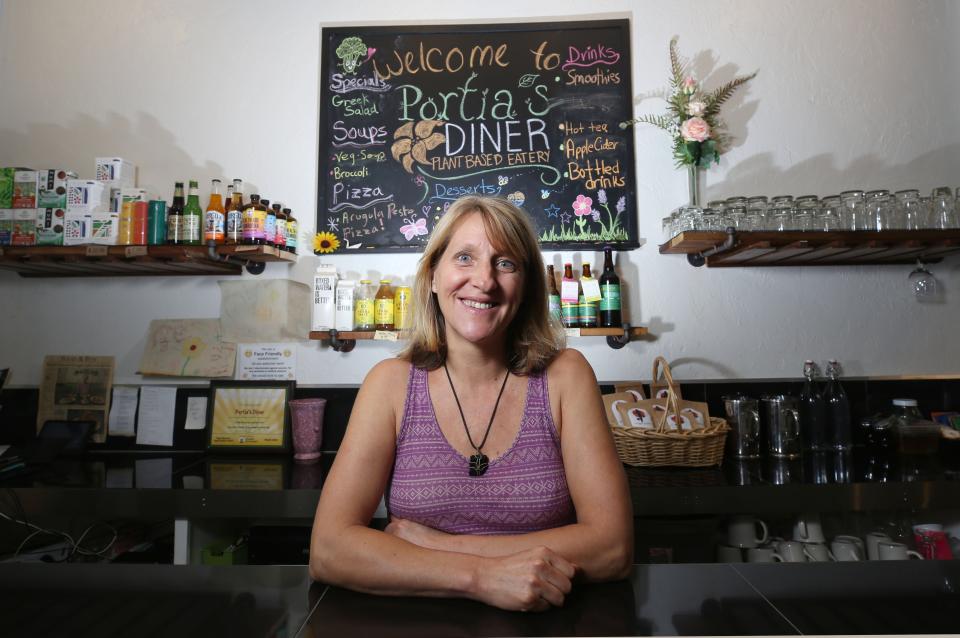 Portia Yiamouyiannis, owner of Portia's Diner, close the diner July 31 in part to focus on her other businesses, Portia's Café, Clintonville Natural Foods and her new food truck.