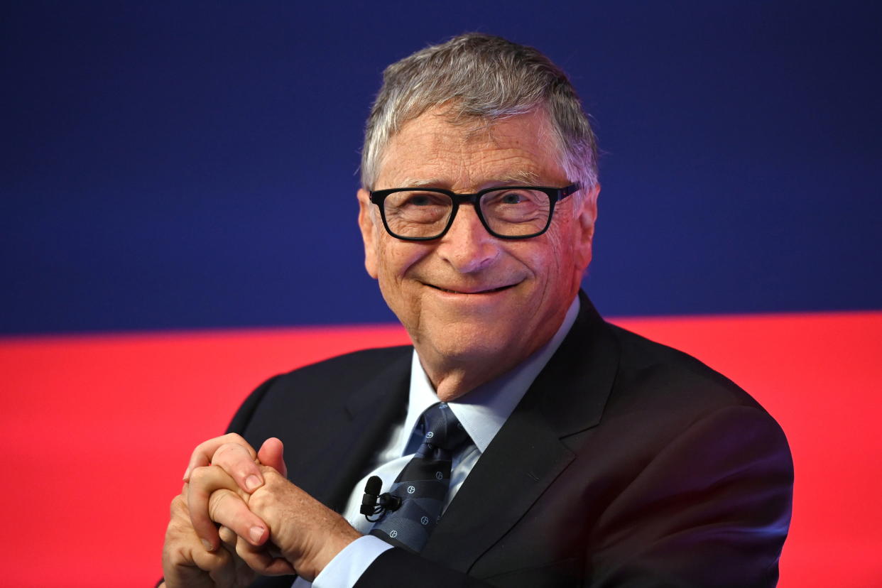 Photo of Bill Gates at an event. (Source: Reuters)