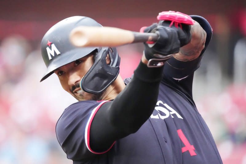 Shortstop Carlos Correa and the Minnesota Twins sit in third place in the American League Central. File Photo by Bill Greenblatt/UPI