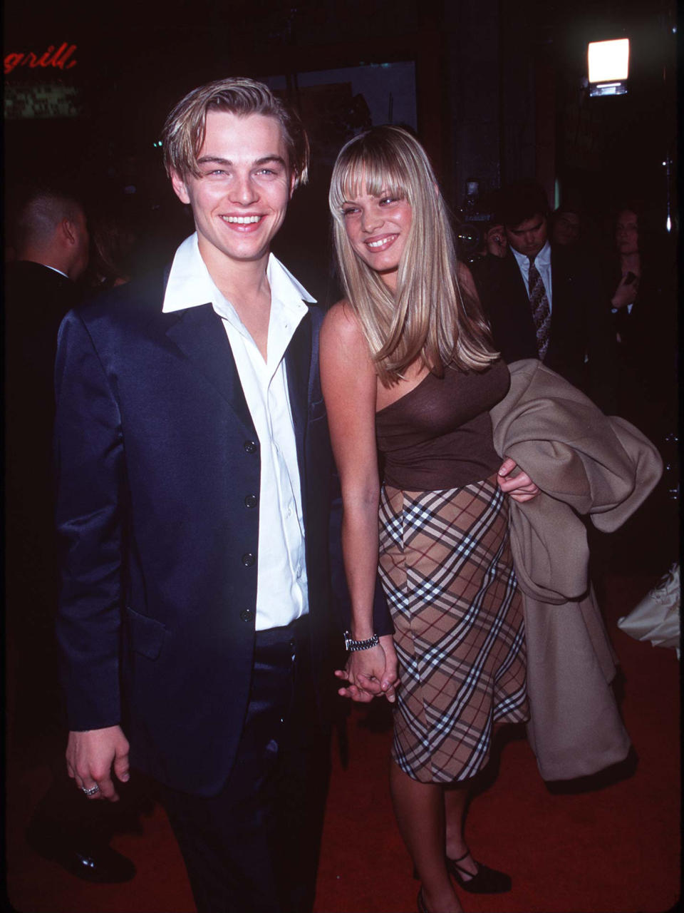 Leonardo DiCaprio & Kristen Zang at the Mann Chinese Theatre in Los Angeles, California (Photo by Steve Granitz/WireImage)