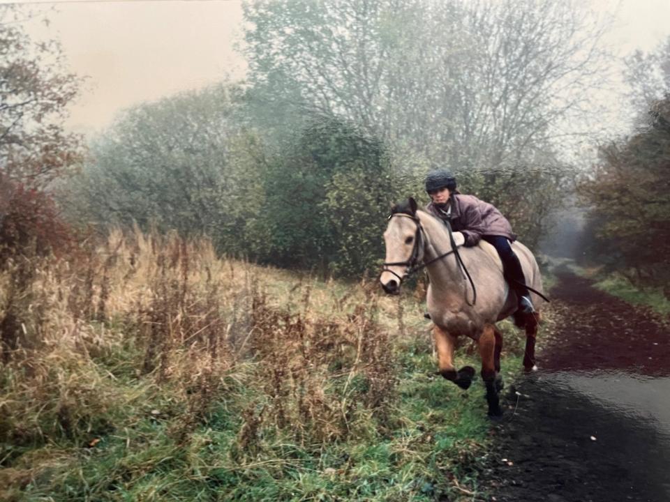 Jemma Hockley galloping at the age of 14 (Collect/PA Real Life)