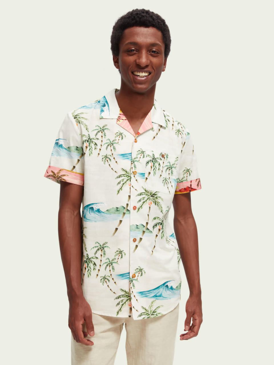 SCOTCH AND SODA HAWAIIAN PRINTED SHIRT