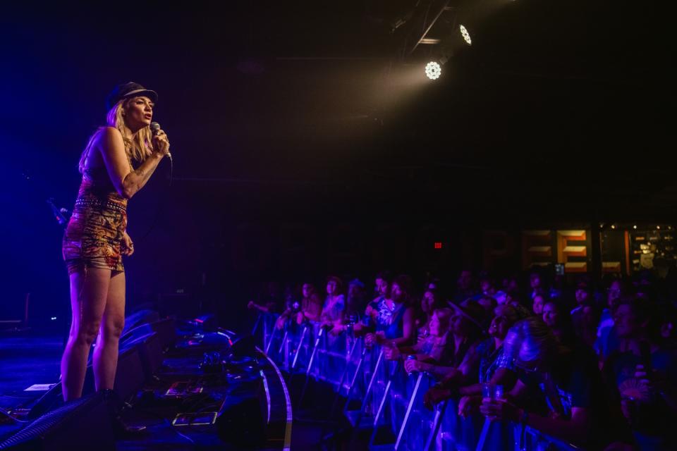 Nikki Lane onstage at the Orange Peel in Asheville, North Carolina. Photo: Fiasco Media*