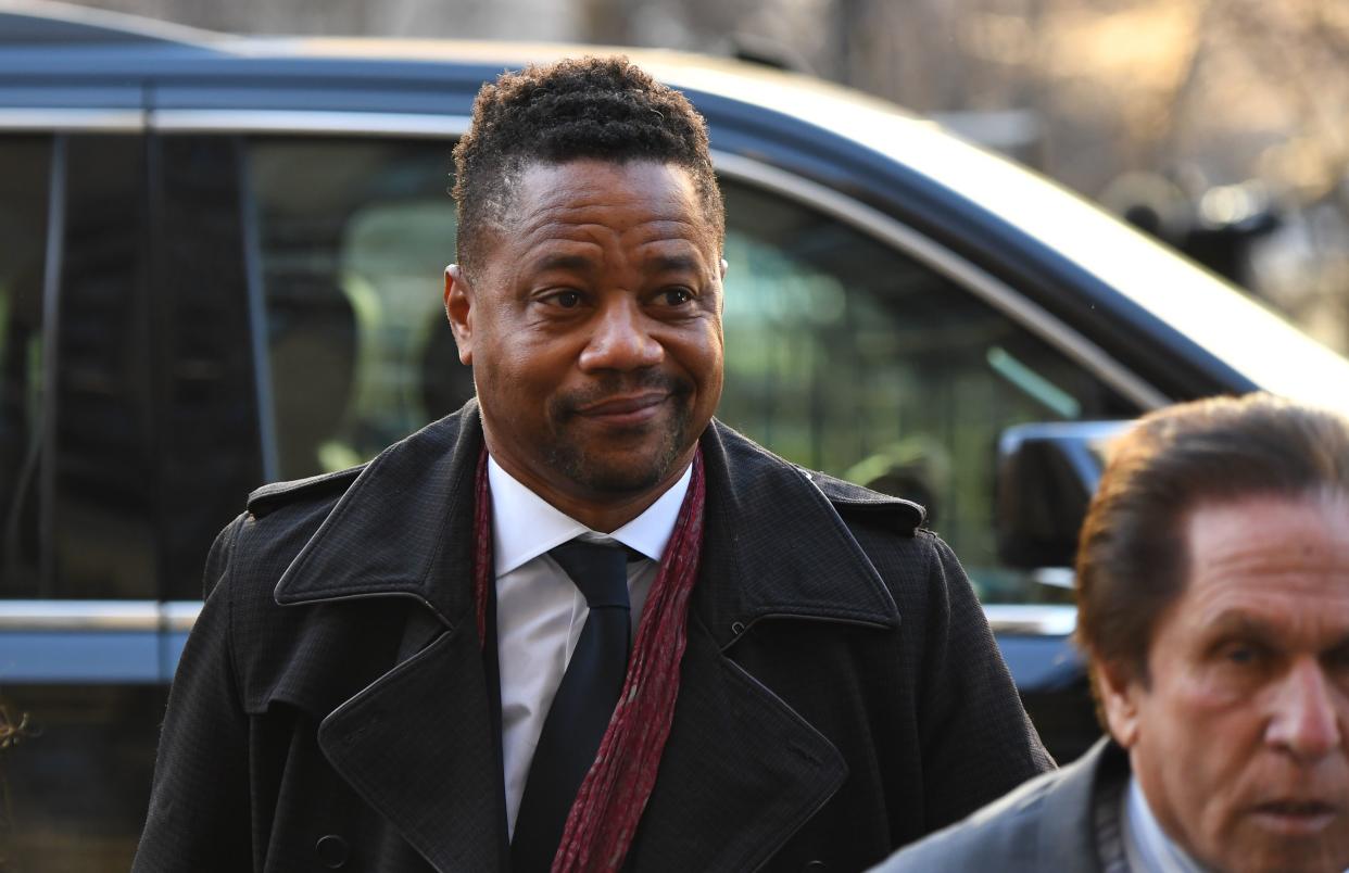 Actor Cuba Gooding Jr. arrives on Jan. 22 at the Manhattan Criminal Court, where a judge ruled two additional women can take the witness stand in the actor's trial. (Photo: AFP via Getty Images)