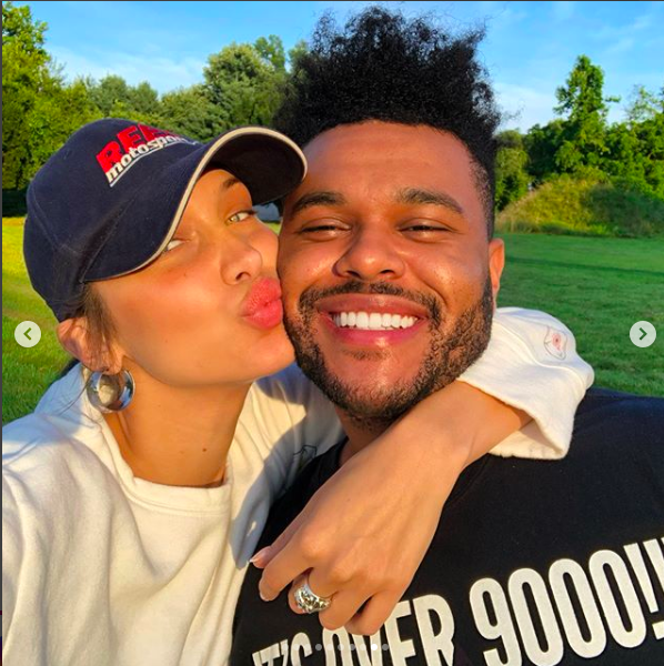 True romance: It seems the Weeknd and Bella Hadid are more in love than ever, to judge from the singer’s latest Instagram post. (Photo: the Weeknd via Instagram)