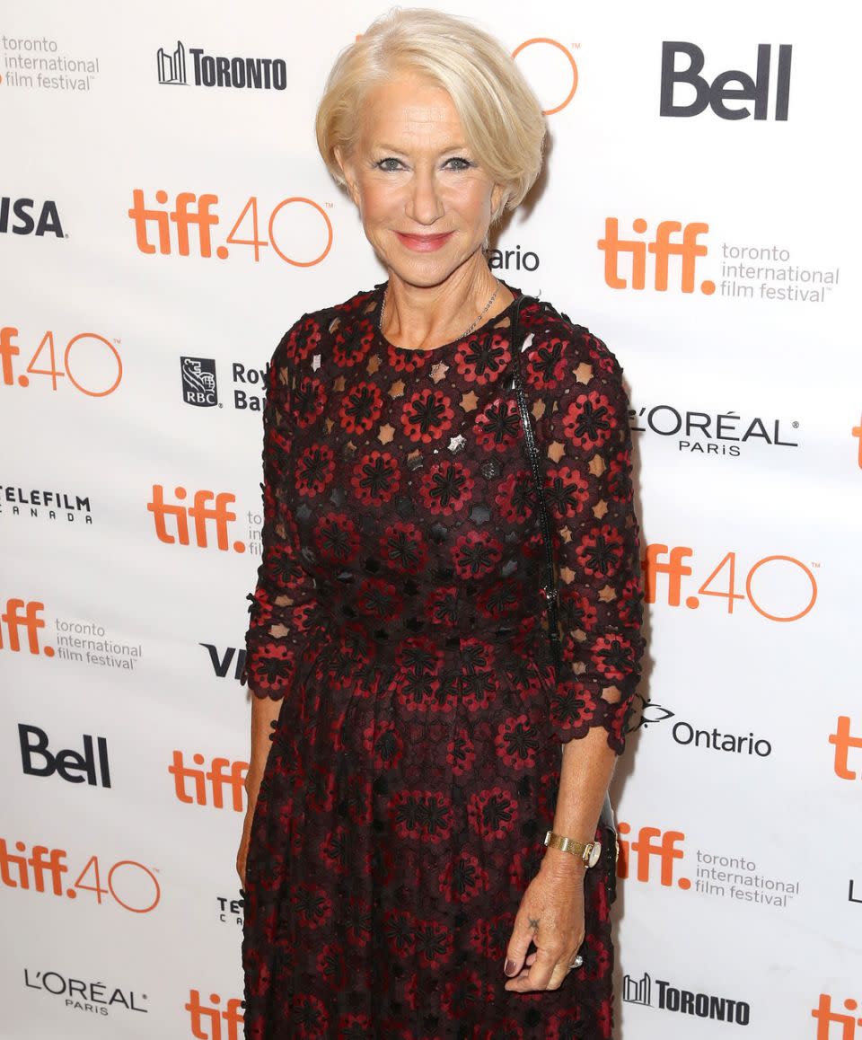 Helen Mirren has spoken out about the aging process.