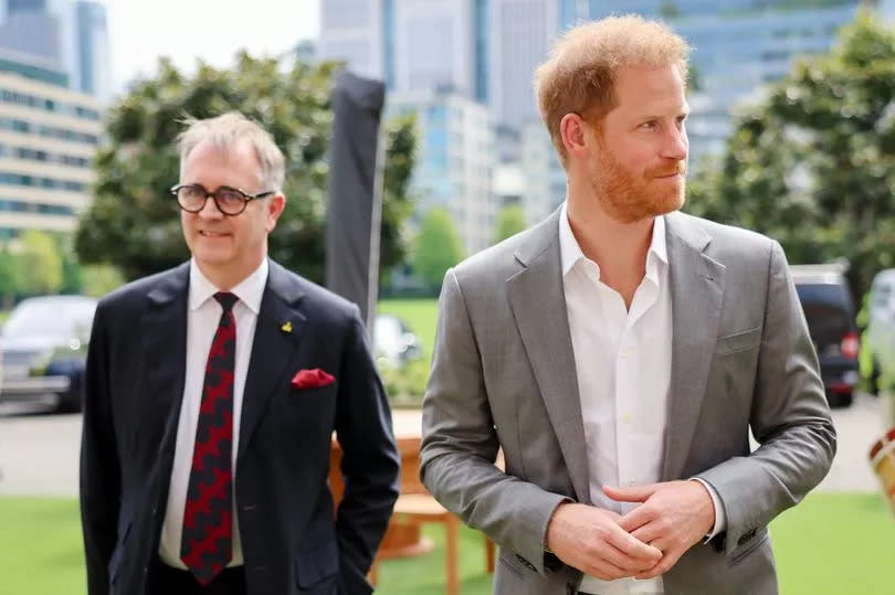 Dominic Reid OBE, CEO, Invictus Games Foundation and Prince Harry, The Duke of Sussex, Patron of the Invictus Games Foundation during The Invictus Games Foundation Conversation