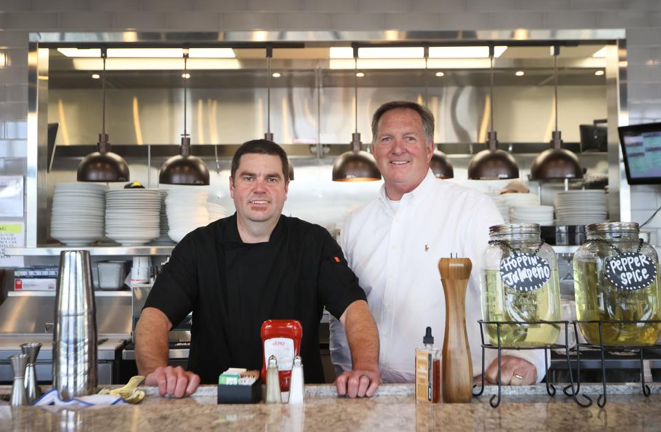 Executive Chef Tom Hughes and Owner Scott Tilton at their new restaurant Tenero Cafe + Butcher in East Memphis on Friday, April 22, 2022. 