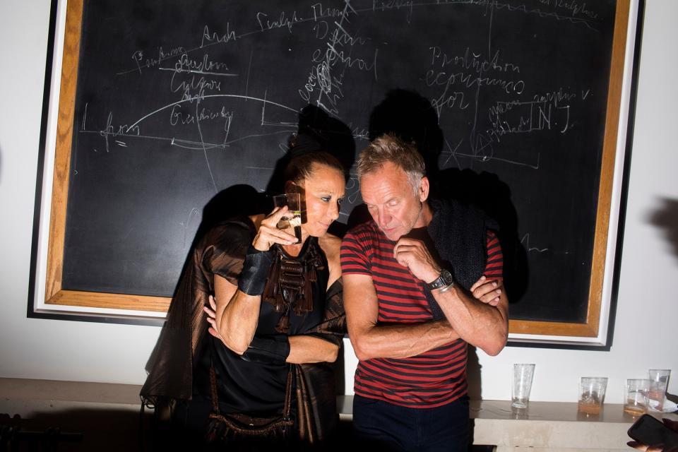 Donna Karan and Sting.