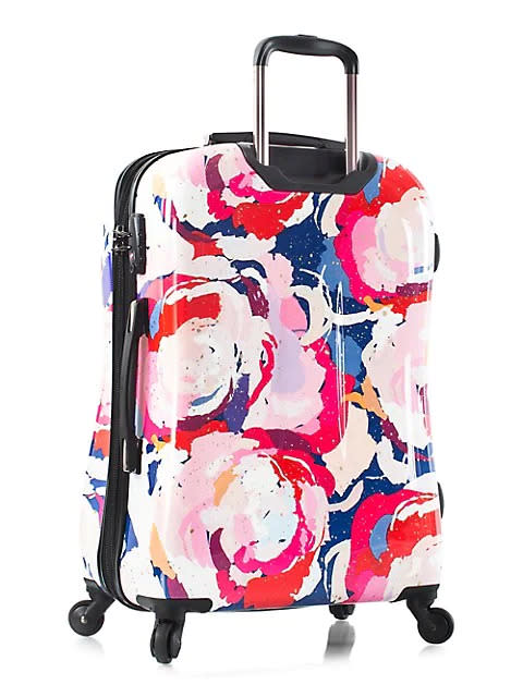 Heys Spring Blossom 26-Inch Fashion Spinner Carry-On Suitcase. Image via The Bay.