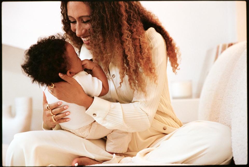 elaine welteroth with baby