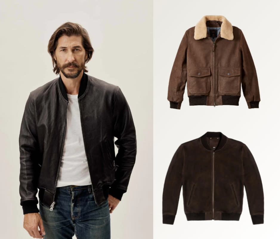 <h3>Avoid: Leather biker jackets. <br>Embrace: Bomber jackets</h3><p><em>From left, clockwise: Buck Mason, Huckberry, Thursday Boot Co.</em></p><p>Disclaimer: A leather biker jacket is undeniably timeless. However, bikers have become too commonplace—a far cry from the edgy, iconic styles of the Ramones or Marlon Brando. We're not suggesting donating it, but perhaps retiring it for a while. Instead, try a versatile, leather bomber jacket. A stylish bomber carries the same timeless essence as a biker jacket but exudes a more mature and refined aesthetic that effortlessly complements any outfit—and is just as cool. Rooted in military history (as is most menswear) a bomber jacket makes for a utilitarian, compelling alternative to the over-saturated biker jacket.</p><p><strong>Try these bomber jackets:</strong></p>