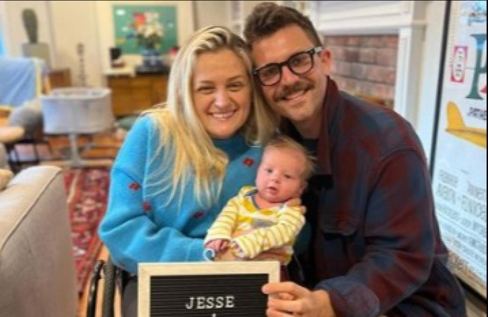 Ali Stroker and her husband David have welcomed their first child credit:Bang Showbiz