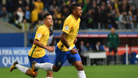 Paulinho Philippe Coutinho Brazil World Cup qualifying