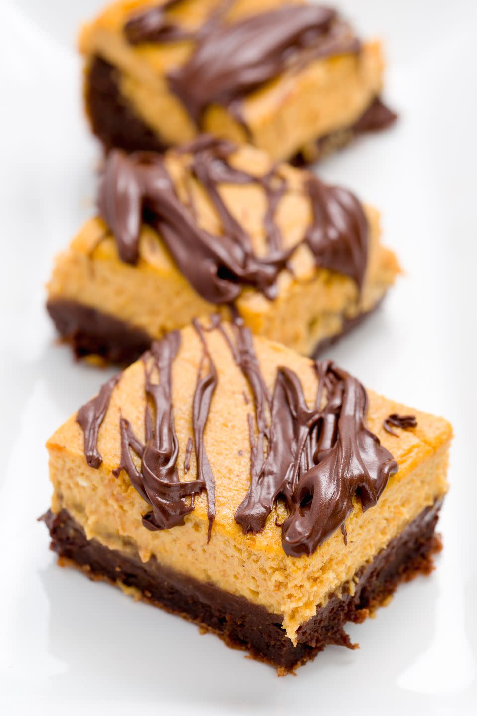 Pumpkin Cheesecake Brownie Bars