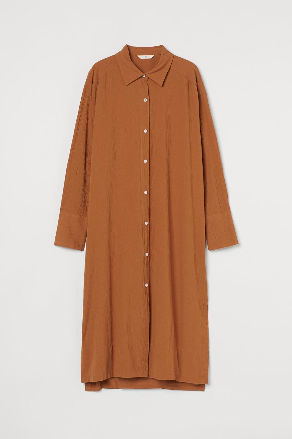 18) Cotton Shirt Dress