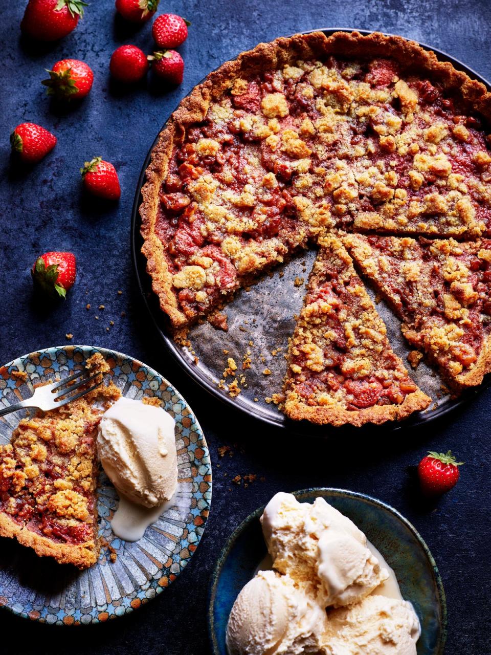 This warm wild strawberry crostata is inspired by an Italian bakery treat (Ben Tish)