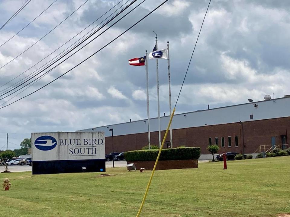 Blue Bird South is the school bus manufacturer’s smaller fabrication facility also in Fort Valley.