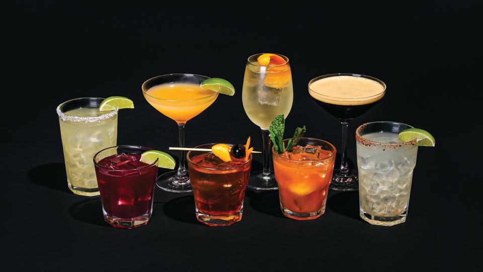A variety of mixed drinks are served at Alamo Drafthouse Cinema locations.