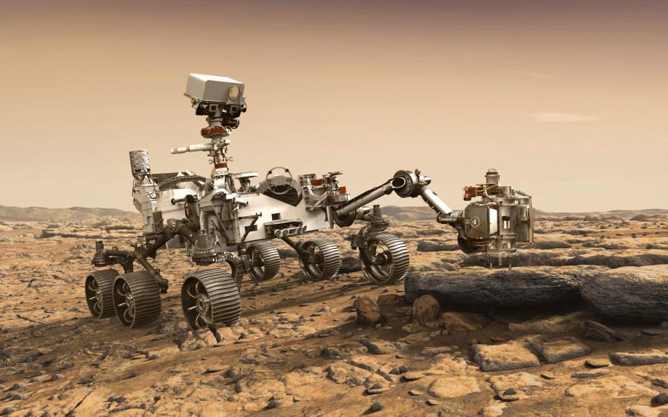 mars landing 2021 nasa Perseverance rover live watch time - NASA/JPL-Caltech via AP