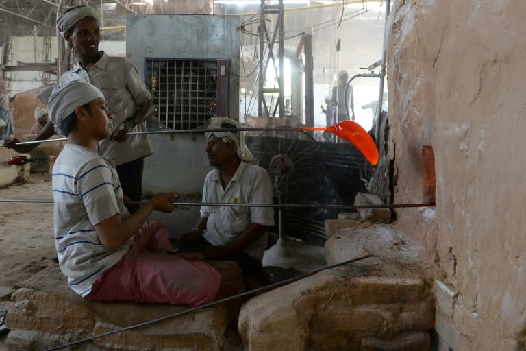 The ancient glass quarter in Firozabad has never recovered after authorities blamed smoke drifting from its furnaces for yellowing the Taj Mahal's magnificent white marble, threatening the beauty of India's number-one tourist attraction