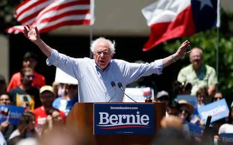 Bernie Sanders ran Hillary Clinton surprisingly close for the 2016 Democratic presidential nomination and is running again in 2020 - Credit: Vernon Bryant/The Dallas Morning News via AP