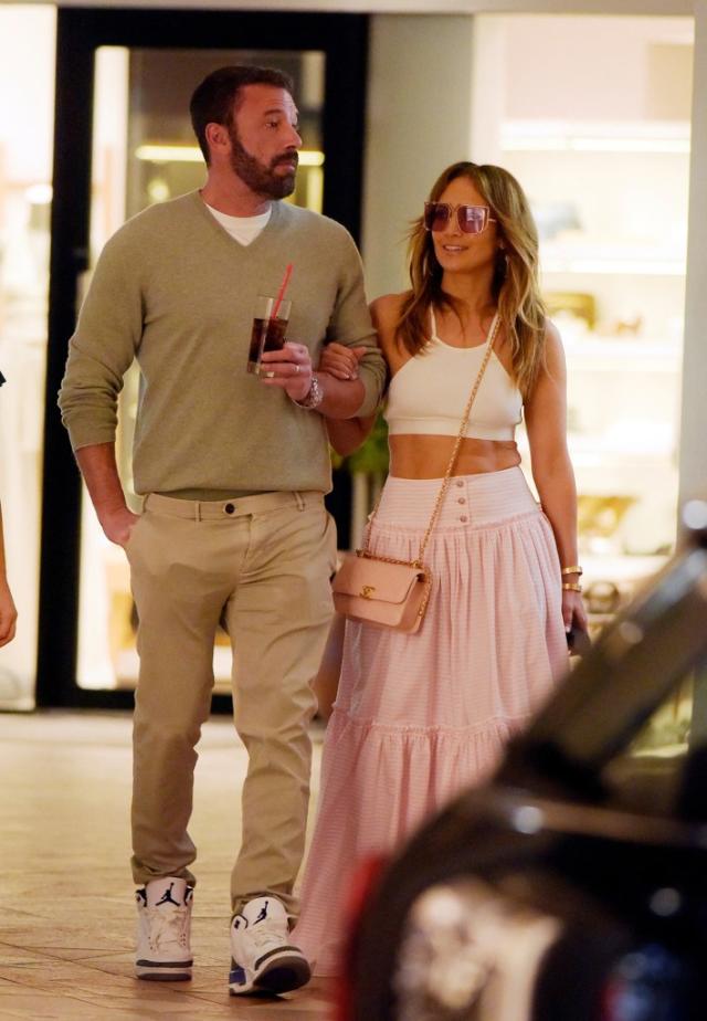 Jennifer Lopez Has Pink Maxi Skirt Moment on a St. Barts Shopping Trip