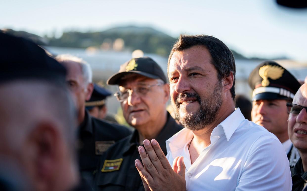 Matteo Salvini has threatened to send stranded migrants back to Libya - Bloomberg