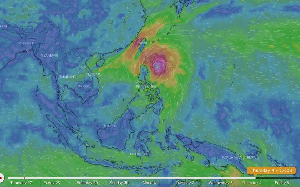 預料熱帶氣旋將逐漸形成，最快下周抵達呂宋海峽