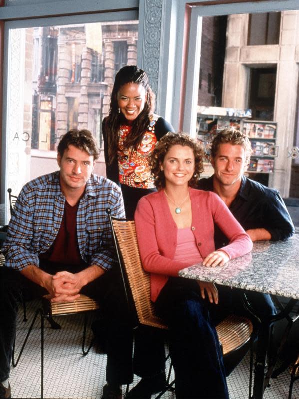 Scott Foley, Tangi Miller, Keri Russell and Scott Speedman in "Felicity" in 2001<p>Hulton Archive/Getty Images</p>