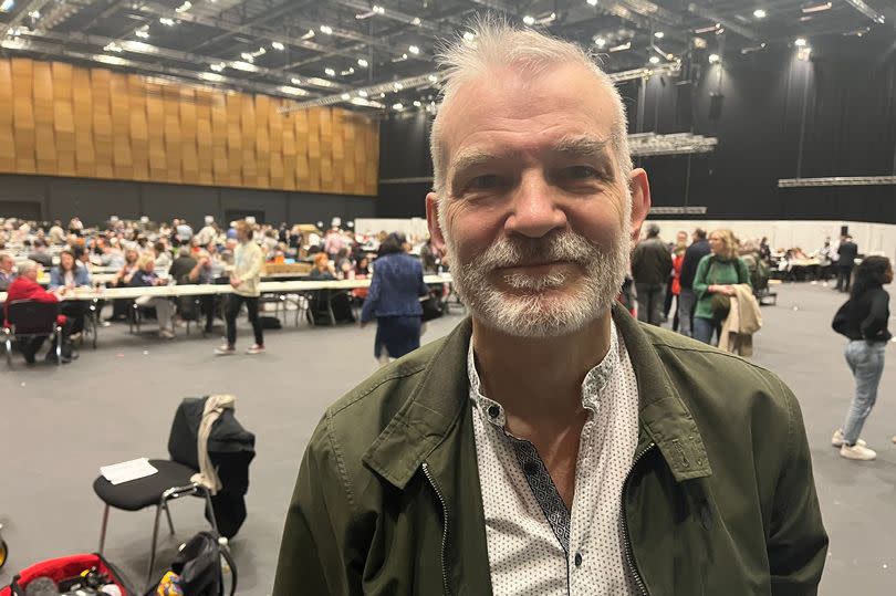 Andrew Boff AM at count for London elections in 2024