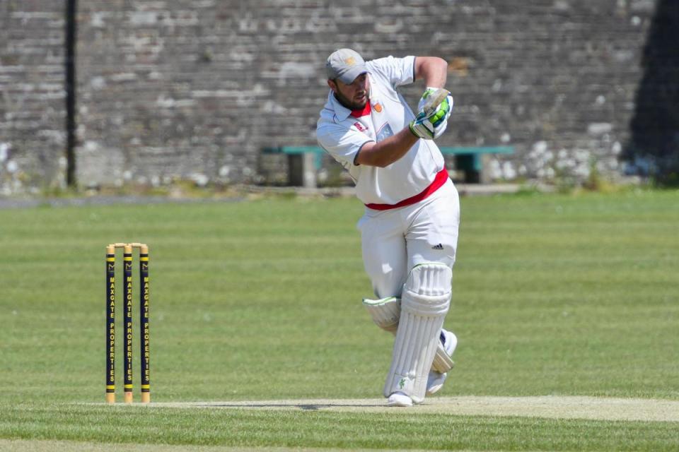 Dan Belt scored 67 as he, along with Simon Mitchem (34no), guided Dorchester to victory <i>(Image: GRAHAM HUNT)</i>