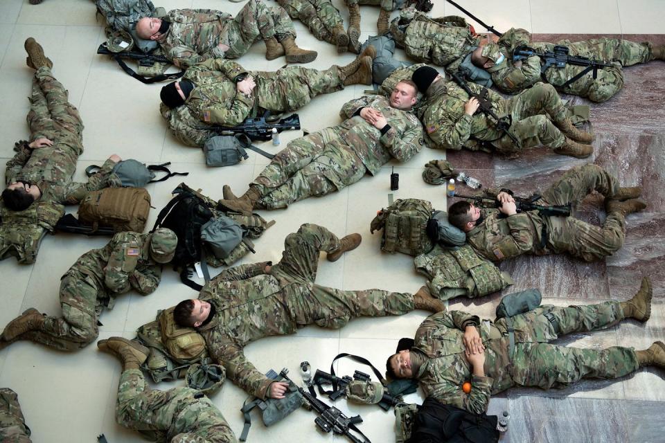 These Photos of National Guardsmen Defending a Militarized Capitol Show Where This Country Is Now