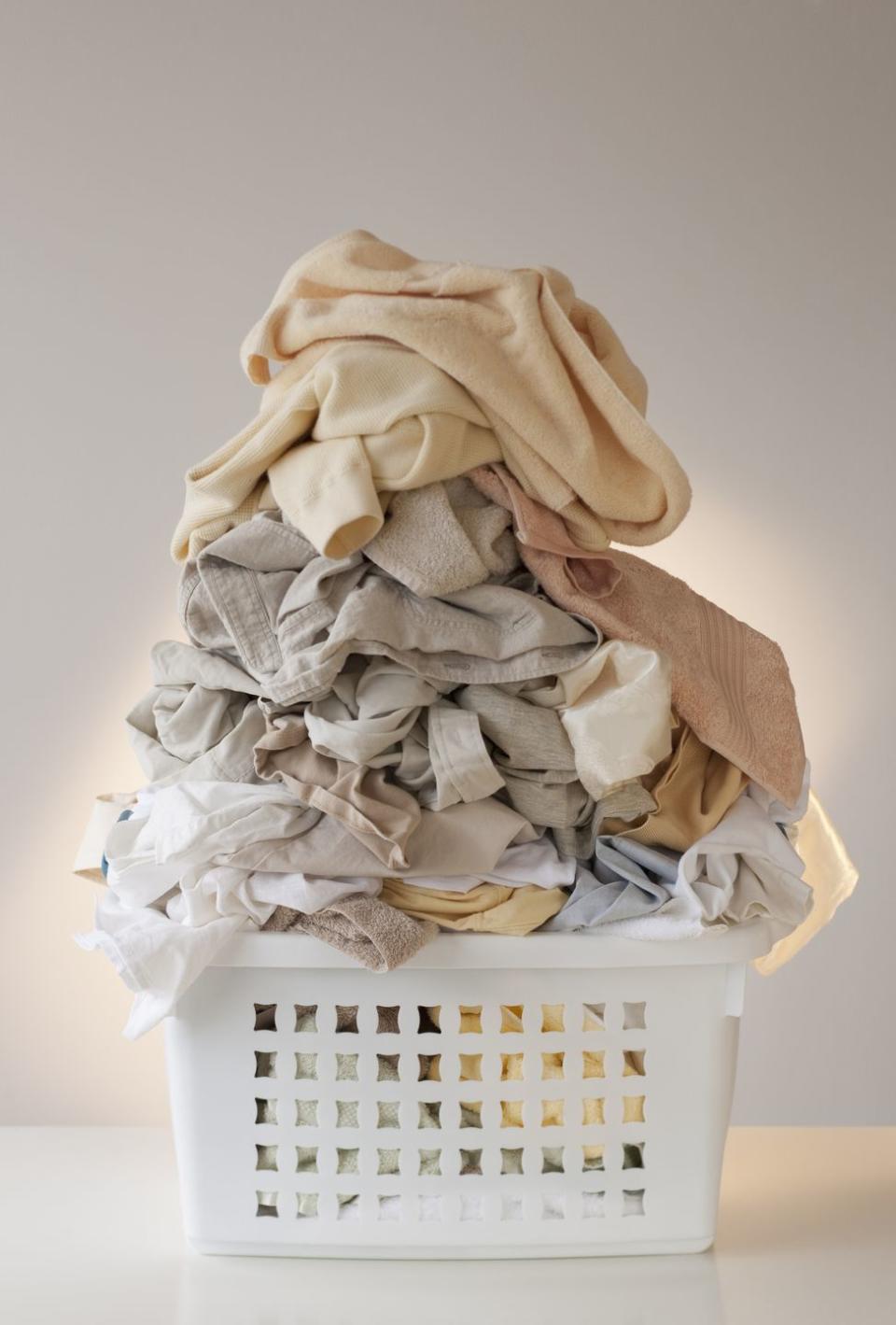 <p>While washing your towels after every three uses and giving them a <a href="https://www.countryliving.com/life/a43684/how-often-you-should-wash-your-towels/" rel="nofollow noopener" target="_blank" data-ylk="slk:vinegar treatment;elm:context_link;itc:0;sec:content-canvas" class="link ">vinegar treatment</a> will typically keep 'em fresh, if they're discolored, it's time to pony up for <a href="https://www.bedbathandbeyond.com/store/category/bath/bath-towels-rugs/bath-towels/13434/" rel="nofollow noopener" target="_blank" data-ylk="slk:new ones;elm:context_link;itc:0;sec:content-canvas" class="link ">new ones</a>.</p>